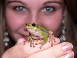 Frog Green and Girl