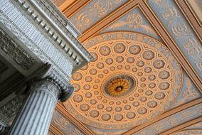 colorful cornice in college