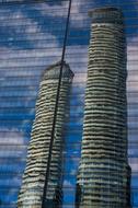 beautiful Toronto Mirroring Skyscraper