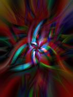 curves colors braids pattern line drawing