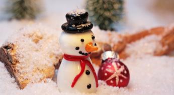 snowman, vintage christmas toy
