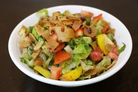 vegetable salad with dressing