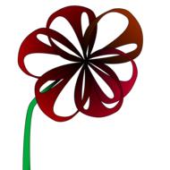 red wild flower clipart