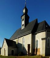 Small Hard man Village Church