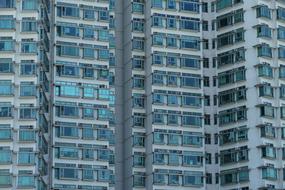 Hong Kong blue Skyscraper