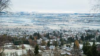 panoramic city view in northern scotland