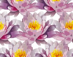 seamless repeating tiling flowers