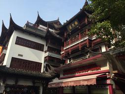 Building in the historic center of Shanghai, China