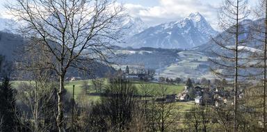 Winter mountains in Austria