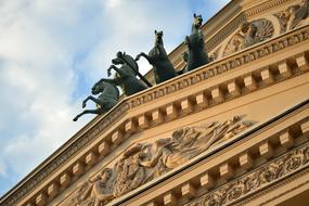 horses on the roof landscape