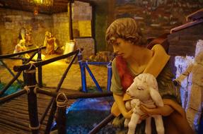 Christmas figure in the cabin