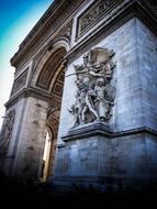 Arc de Triomphe - a monument in the 8th arrondissement of Paris on Charles de Gaulle Square