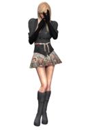 girl glamour posing as a 3d model