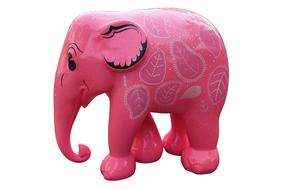 Pink Elephant ceramic