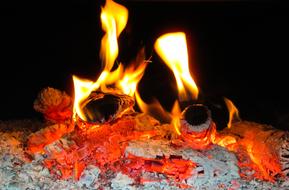 Fire Flame and Wood