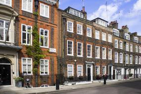 Beautiful and colorful urban architecture in London, UK