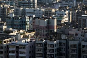 aerial view of Roof Top Light Contrast Building