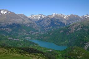 Pyrenees Lake Landscape