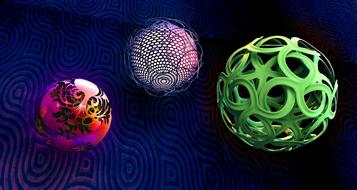 balls animation material tests drawing