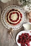 Raspberry Cake Baking