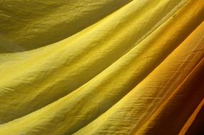 Yellow curtain, Fabric texture