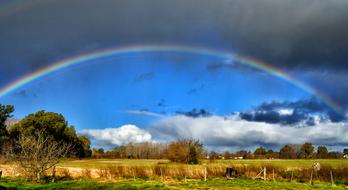 Rainbow Field Landscape