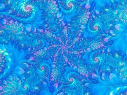 fractal design background blue drawing