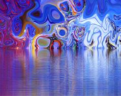 background texture mirroring color blue red