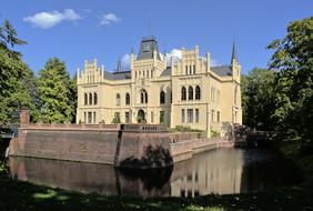 water castle in neugothic style Evenburg