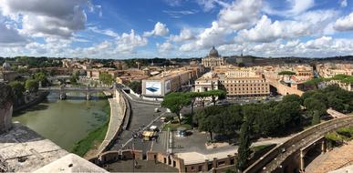 photo panorama of the cathedral of the Pope at the Vatican