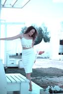 White Skirt Girl