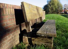 Wooden Bench park Outdoor