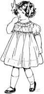 girl beautiful cute vintage drawing