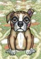 graffiti of a dog