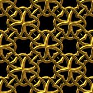 golden and black abstract seamless pattern