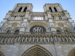 notre dame de paris, bottom view