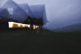 photo of a house with motion effects