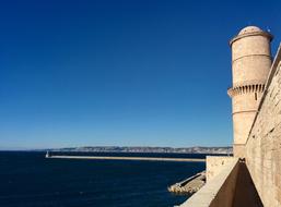 castle on the mediterranean sea in marseille