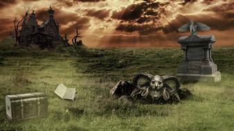 background structure tombstone drawing