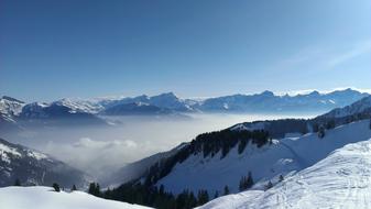 Mountain Snowy Alps landscape