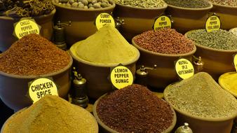 fragrant spices on the market