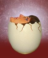 special effect girl and egg drawing