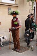 Steam Punk costumed human