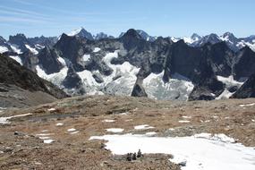 Bar Of Ecrins French Alps Mountain