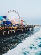 amusement park by the sea