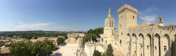 palais des papes, medieval Gothic palace, france, Avignon