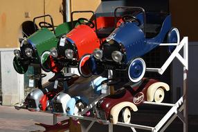collection of vintage toy cars