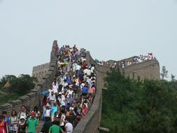 Great Wall China people