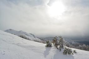 Snow Landscape Sun