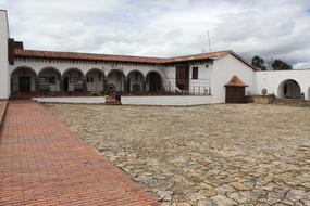 square and old building in Colombia